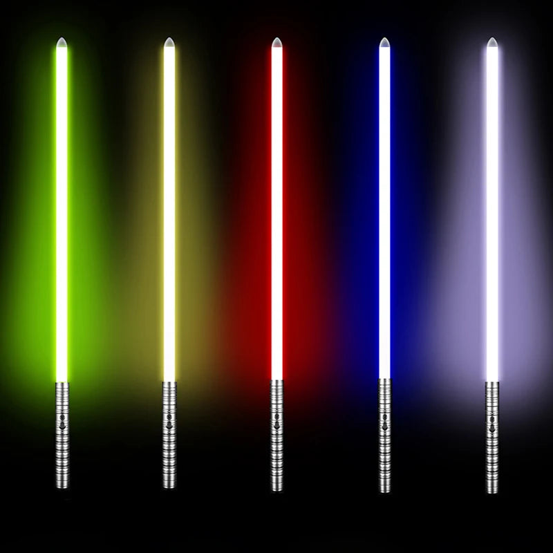 Doodad Co. LED Lightsaber Toy — RGB Color-Changing, Metal Handle