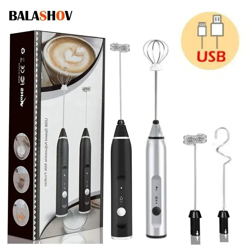 Doodad Co. Handheld Milk Frother — USB Rechargeable, Multi-Use Whisk