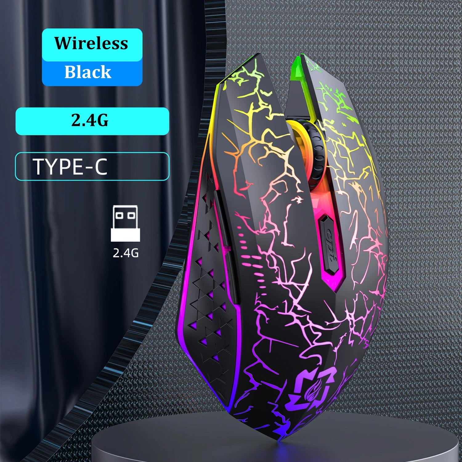 Doodad Co. Dual-Mode RGB Wireless Mouse