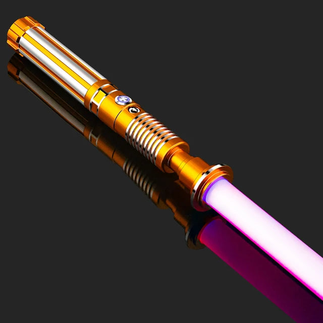 Doodad Co. LED Lightsaber Toy — RGB Color-Changing, Metal Handle