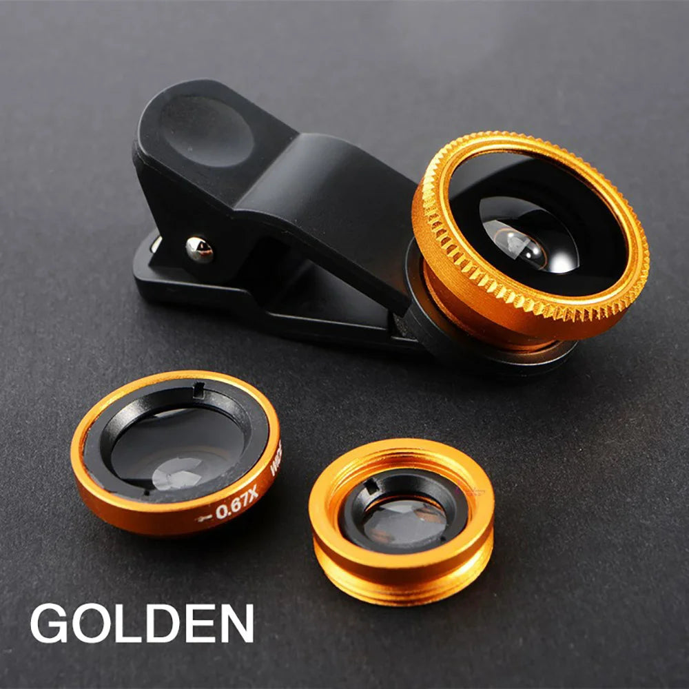Doodad Co. Phone Camera Lens Kit — 3-in-1, Clip-On Design