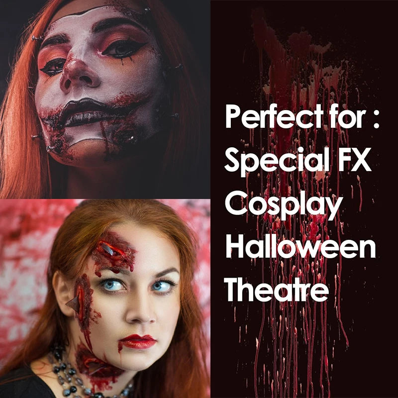 Doodad Co. Liquid Latex SFX Kit — Scars, Wounds & Prosthetics, Pro Halloween Makeup