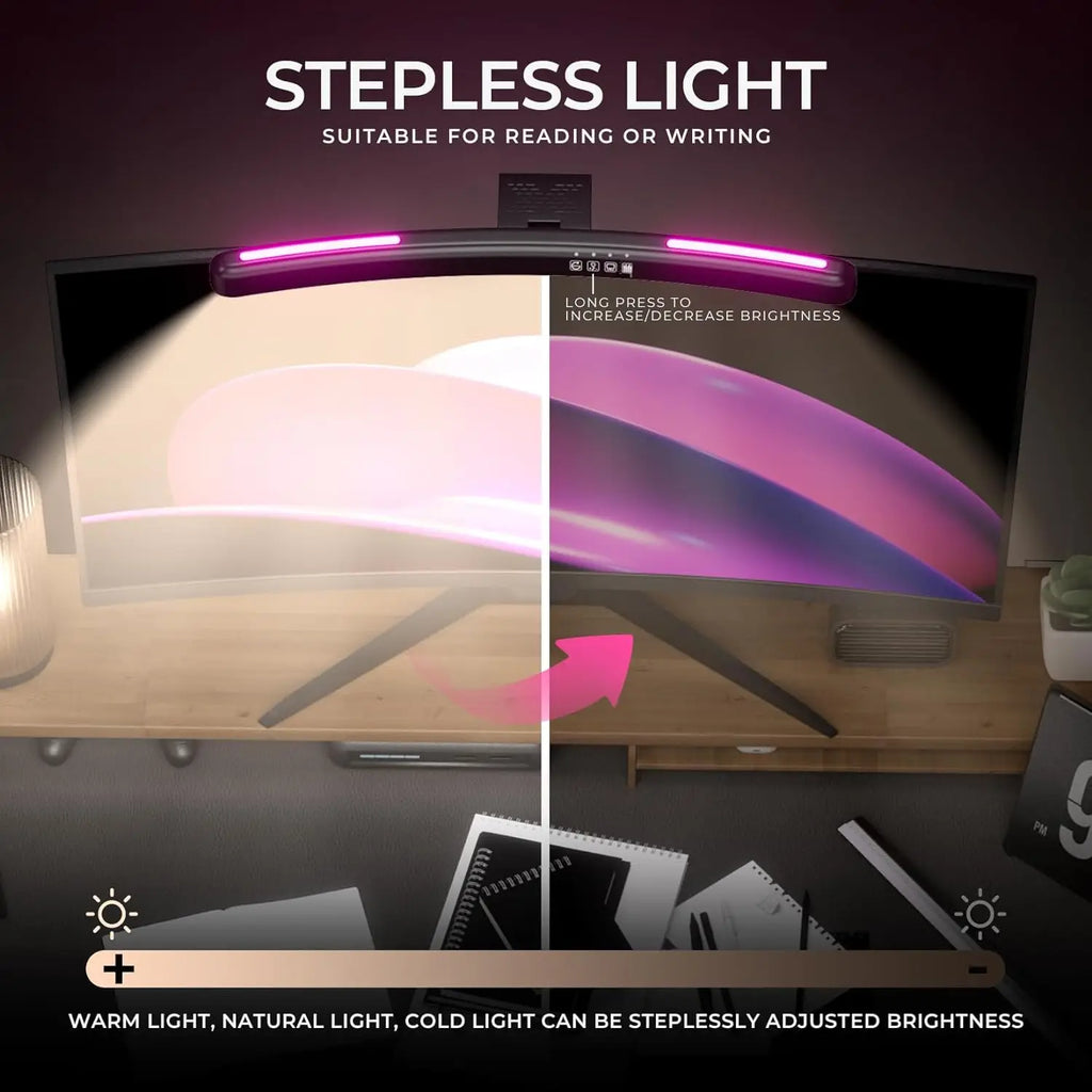 Doodad Co. Monitor Light Bar — Eye-Care RGB Screen Lamp