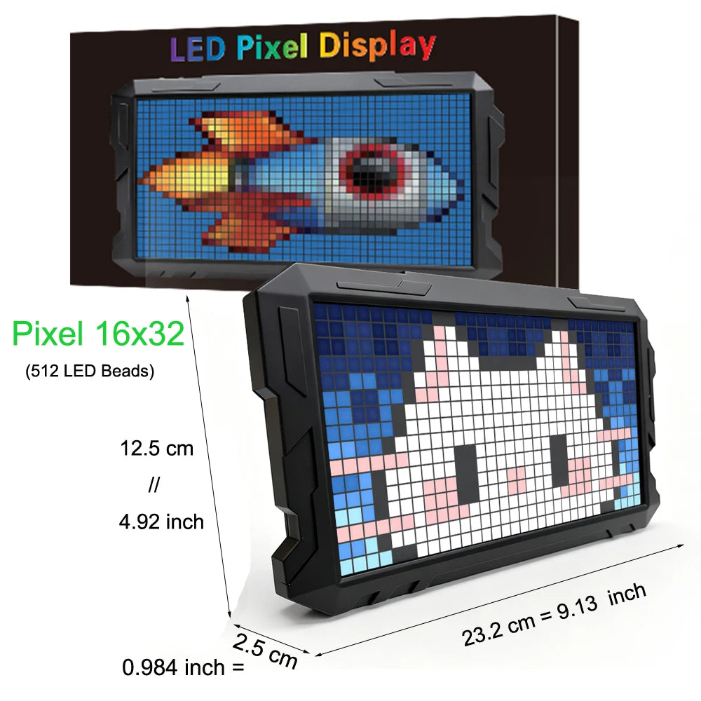 Doodad Co. Pixel Art LED Display — DIY Alarm Clock & Mood Light