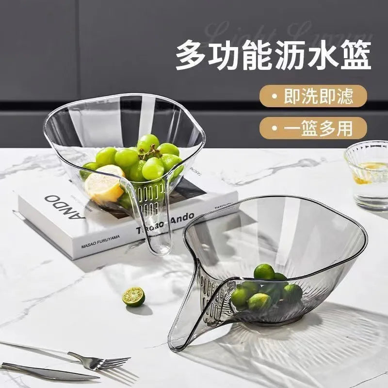 Doodad Co. Dry-Wet Drain Rack — Dual Compartment, Sink Filter Basket