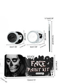 Doodad Co. Black & White Face Paint Kit — Highly Pigmented, DIY Cosplay Body Art