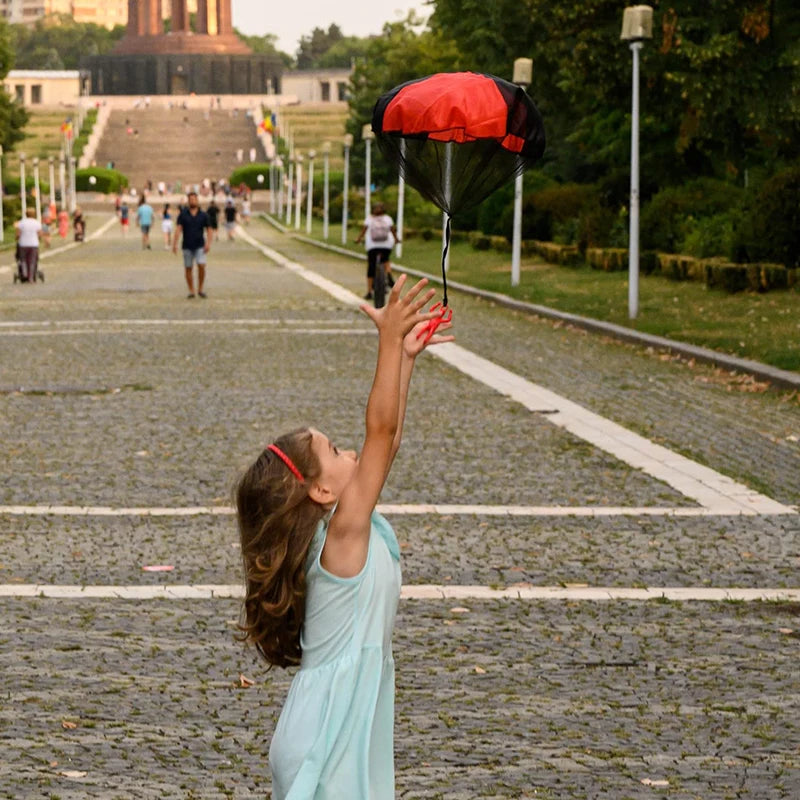 Doodad Co. Flying Parachute Toy — Tangle-Free, Outdoor Play
