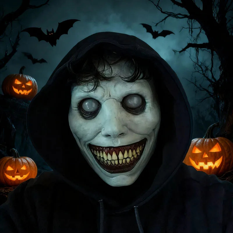 Doodad Co. Horror Full-Face Mask — Realistic Spooky Detail, Haunted House Ready