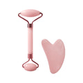 Doodad Co. Facial Massage Roller Set — Dual-End Roller, Gua Sha Included