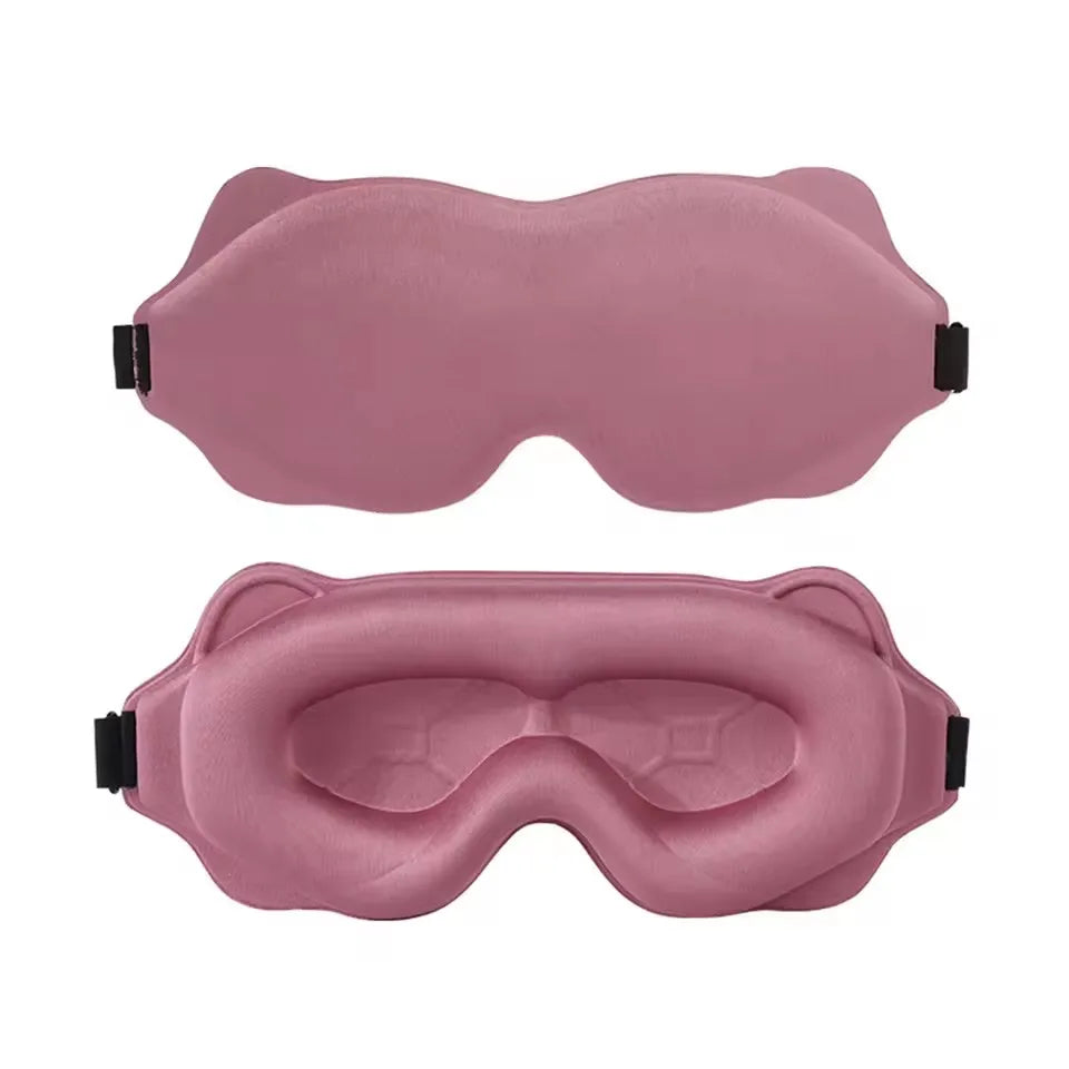 Doodad Co. 3D Contoured Sleep Mask — Blocks Light, Eye Cup Design