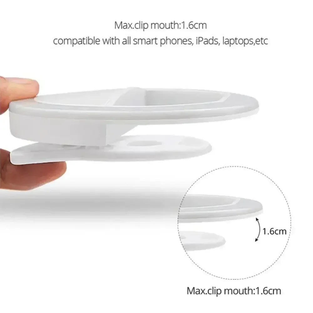 Doodad Co. LED Selfie Ring Light — Clip-On, USB Rechargeable