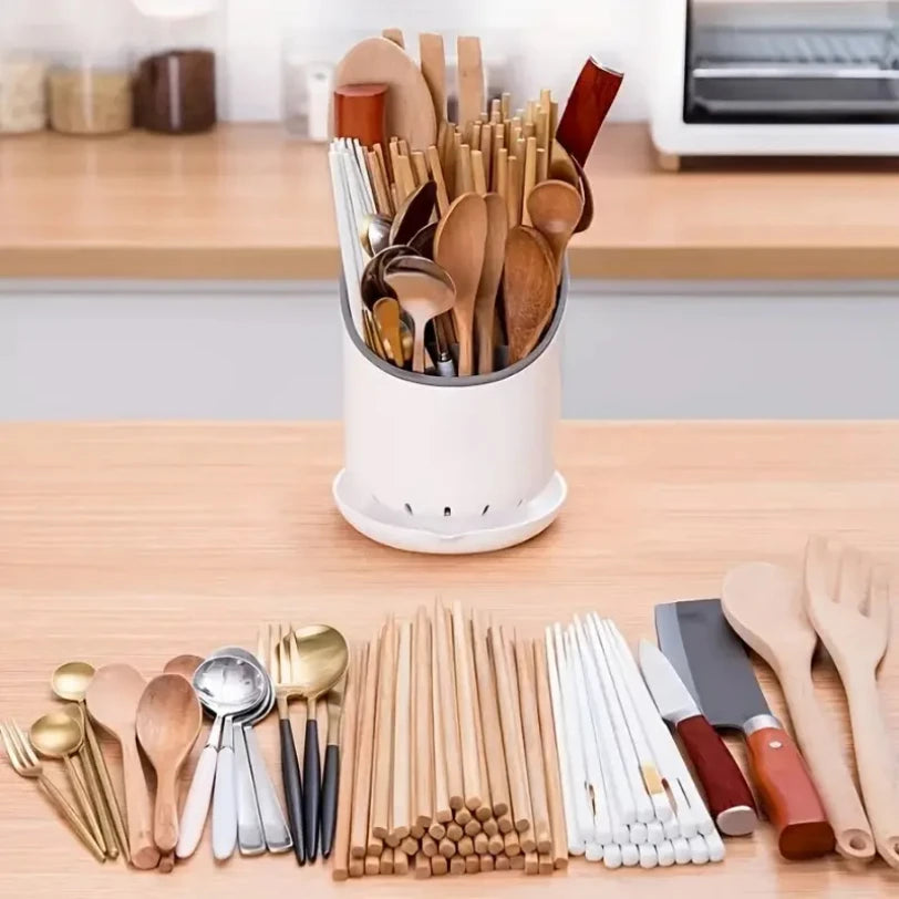 Doodad Co. Kitchen Drying Rack & Utensil Holder