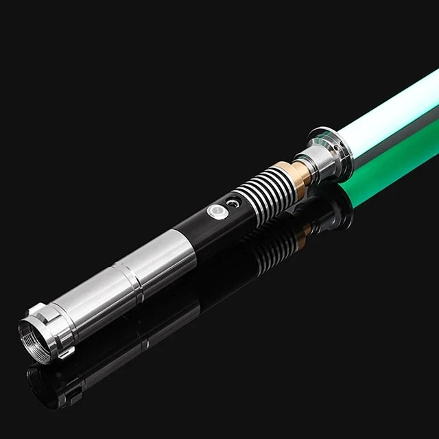 Doodad Co. LED Lightsaber Toy — RGB Color-Changing, Metal Handle