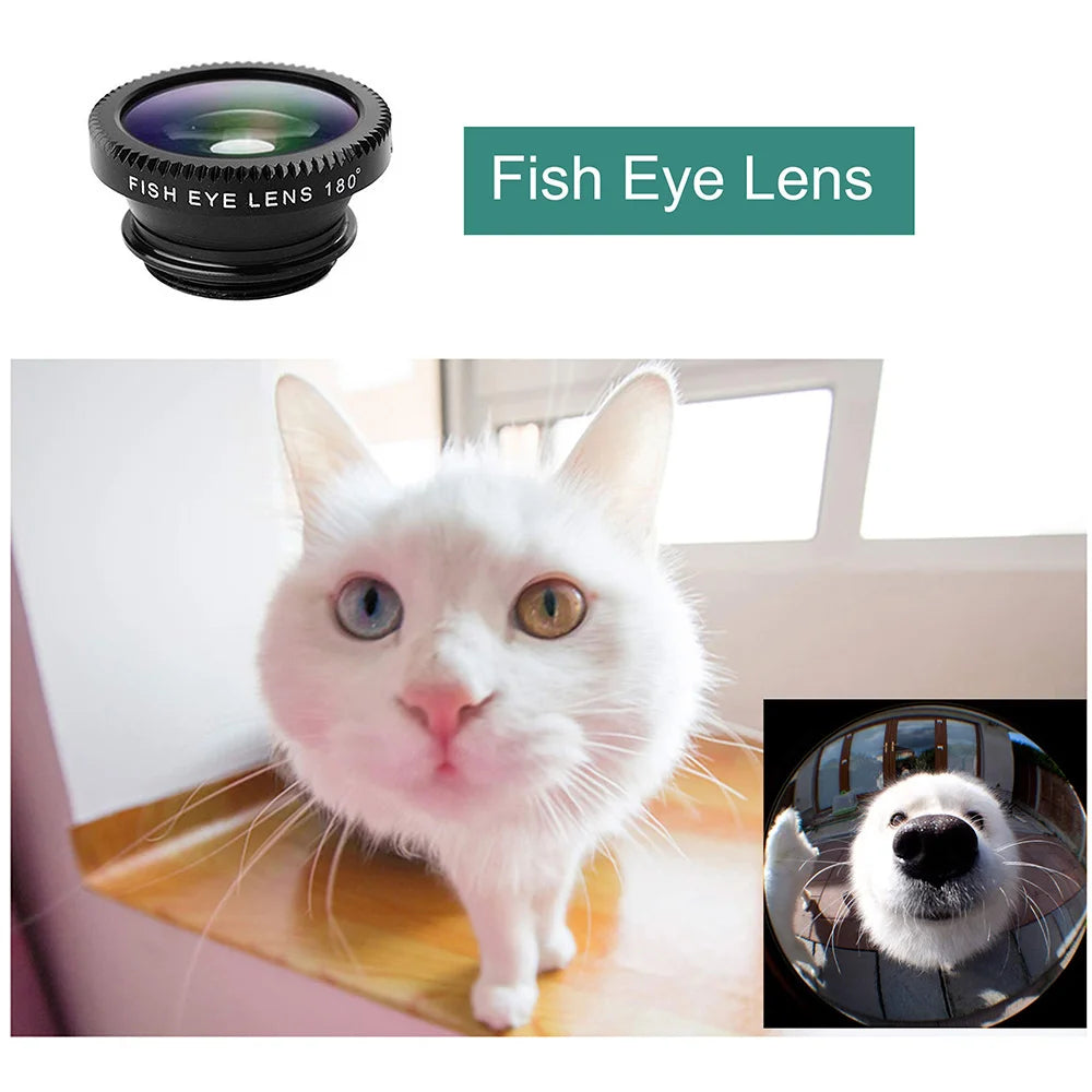 Doodad Co. Phone Camera Lens Kit — 3-in-1, Clip-On Design