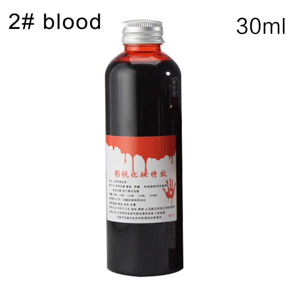 Doodad Co. Fake Blood Bottle — Realistic Cosplay Prop, Easy-Pour Halloween Gore