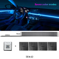 Doodad Co. RGB Car Ambient Light Strip — App-Controlled, 64-Color