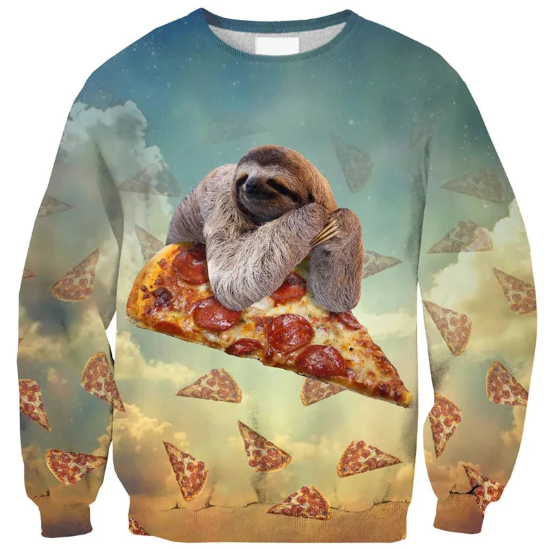 Doodad Co. Graphic Pullover Hoodie — 3D Printed Design, Loose Fit