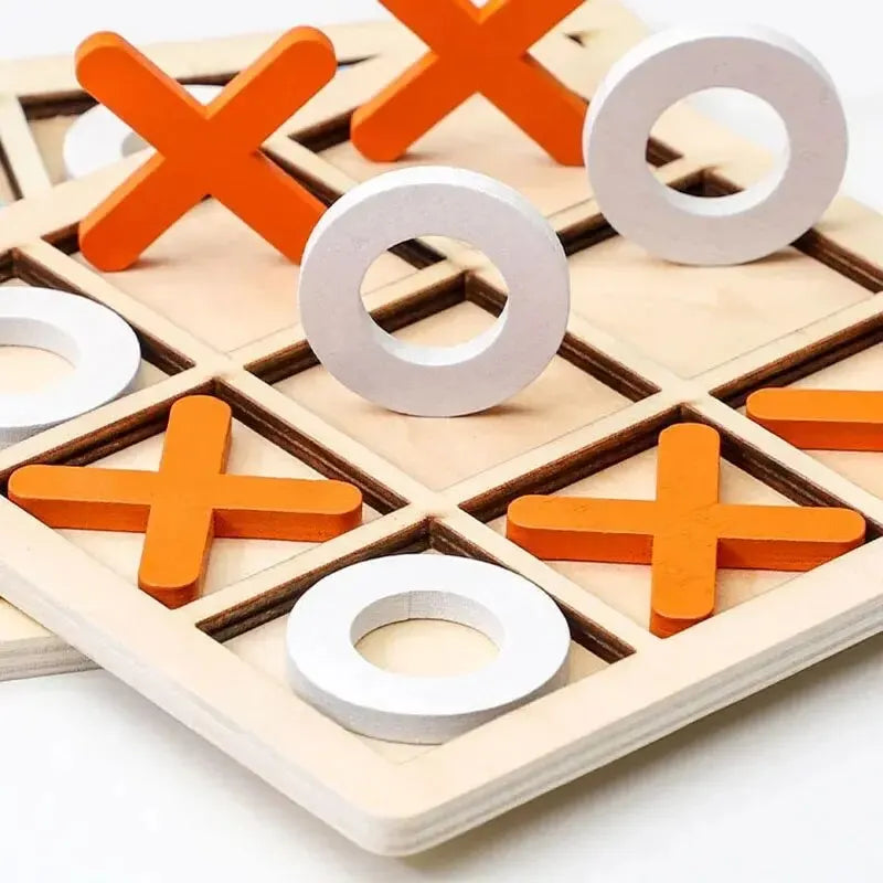 Doodad Co. Montessori Wooden Chess Set — Brain-Training, Educational Toy
