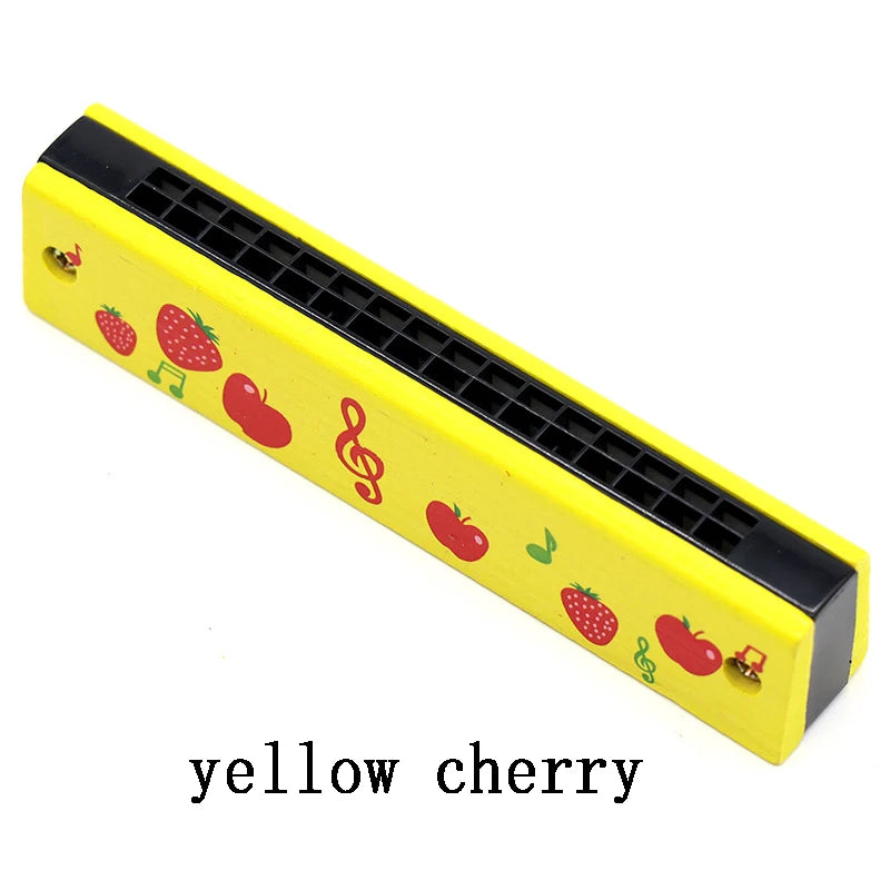 Doodad Co. Kids Wooden Harmonica — Beginner-Friendly, Musical Learning Toy