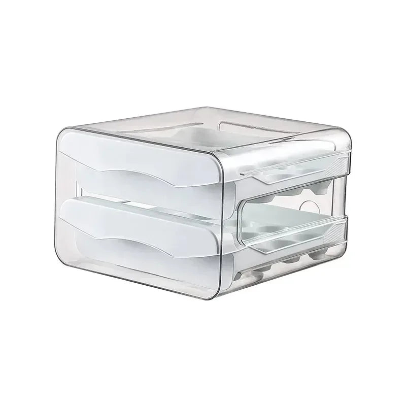 Doodad Co. Drawer Egg Holder — Double-Layer, Fridge Storage