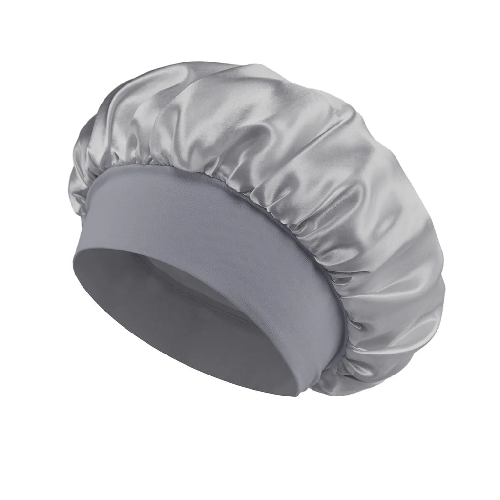Doodad Co. Satin Sleep Bonnet — Silk-Lined, Large Fit
