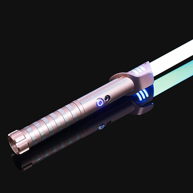 Doodad Co. LED Lightsaber Toy — RGB Color-Changing, Metal Handle