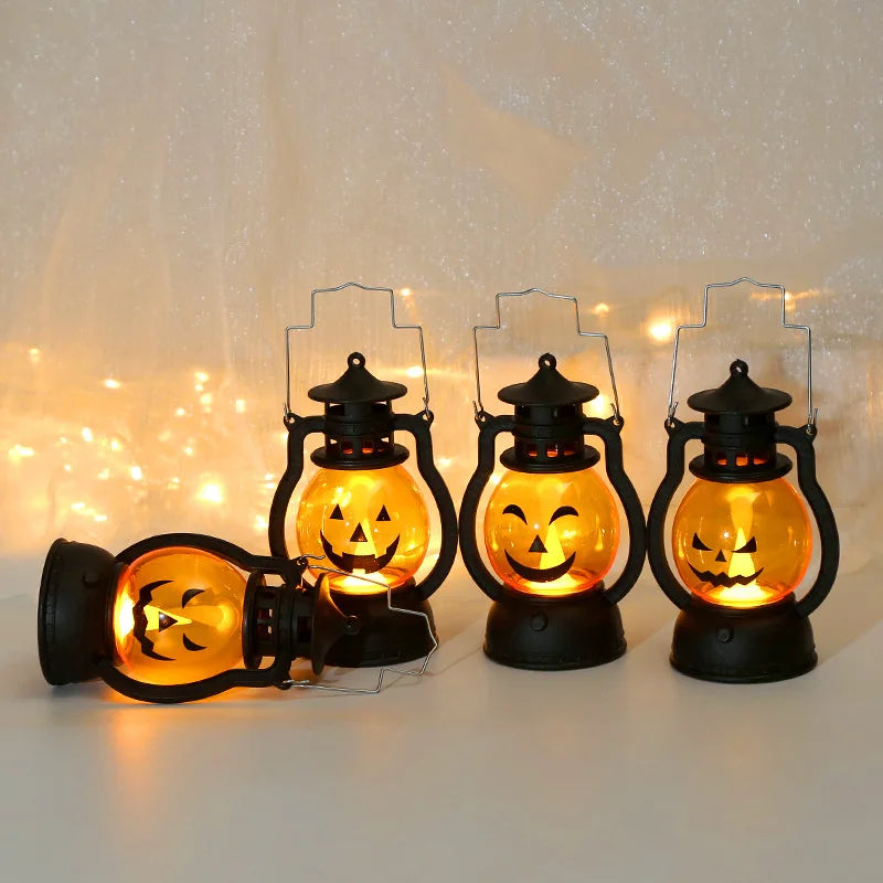 Doodad Co. LED Pumpkin Lantern — Hanging Jack-O-Lantern Accent Light