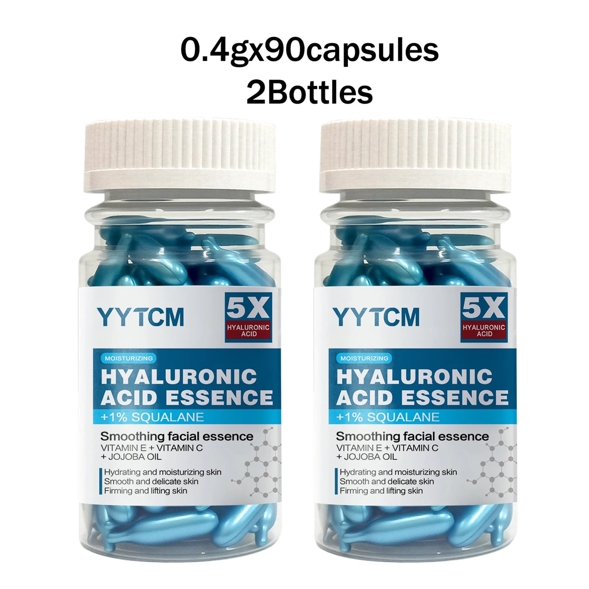 Doodad Co. Hyaluronic Acid Essence Capsules — Deep Moisturizing, 30-Capsule Pack