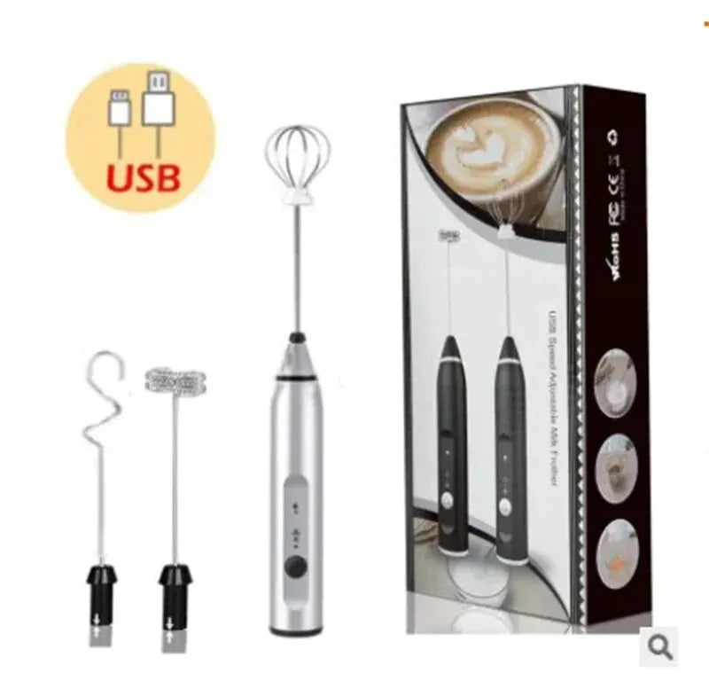 Doodad Co. Handheld Milk Frother — USB Rechargeable, Multi-Use Whisk