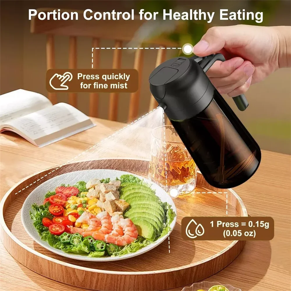 Doodad Co. 2-in-1 Glass Oil Sprayer & Dispenser