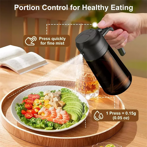 Doodad Co. 2-in-1 Glass Oil Sprayer & Dispenser
