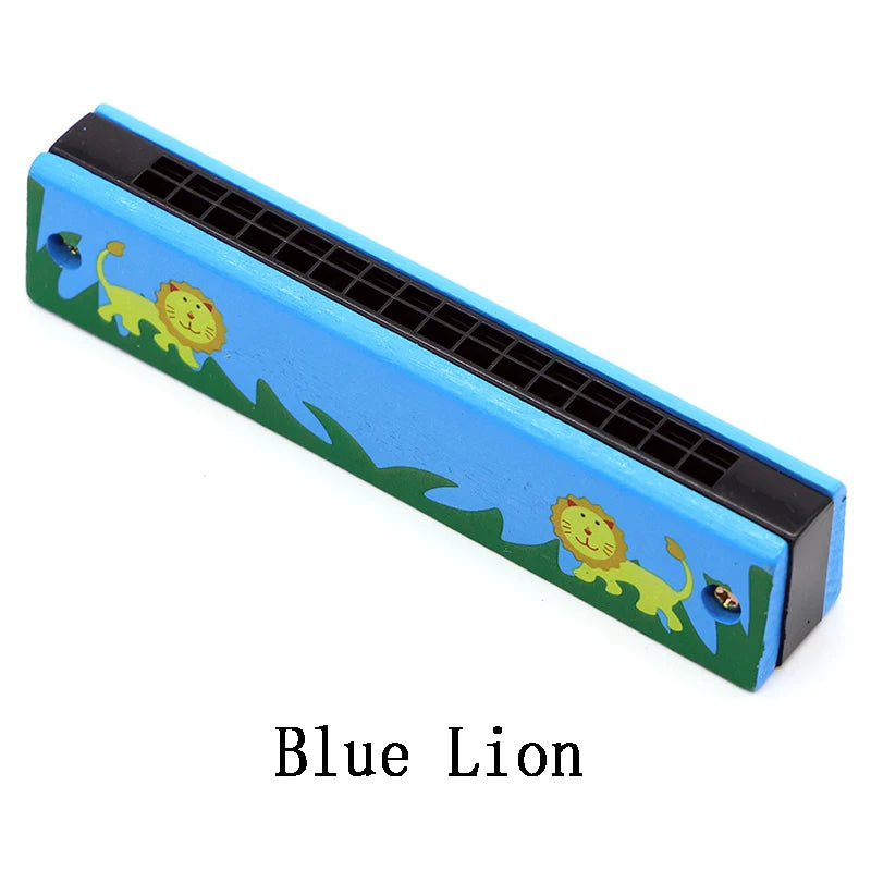 Doodad Co. Kids Wooden Harmonica — Beginner-Friendly, Musical Learning Toy