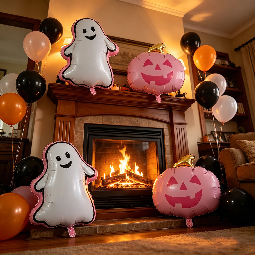 Doodad Co. Haunted House Foil Balloon Set — Trick-or-Treat Party Decor
