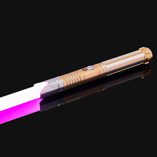 Doodad Co. LED Lightsaber Toy — RGB Color-Changing, Metal Handle