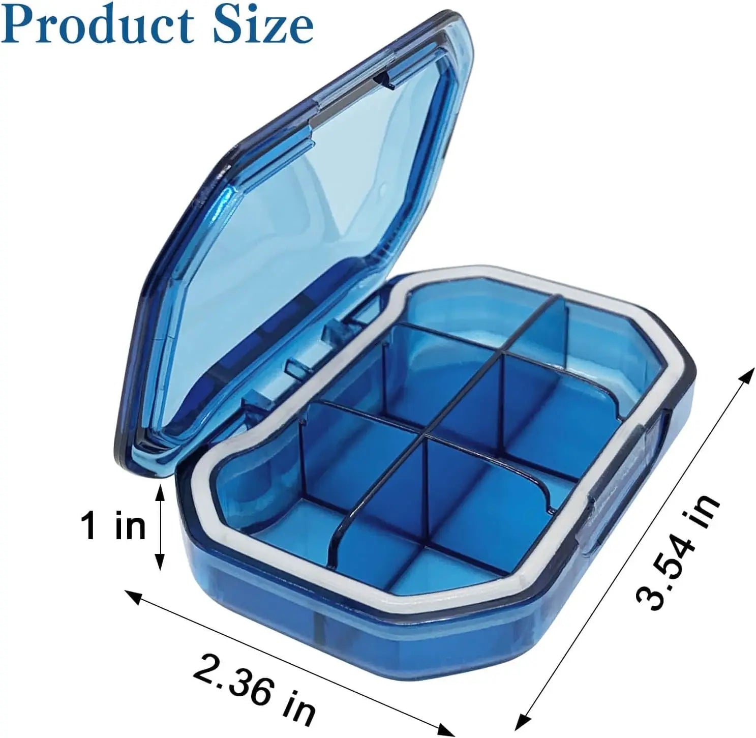 Doodad Co. 7-Day Travel Pill Organizer (2pc)