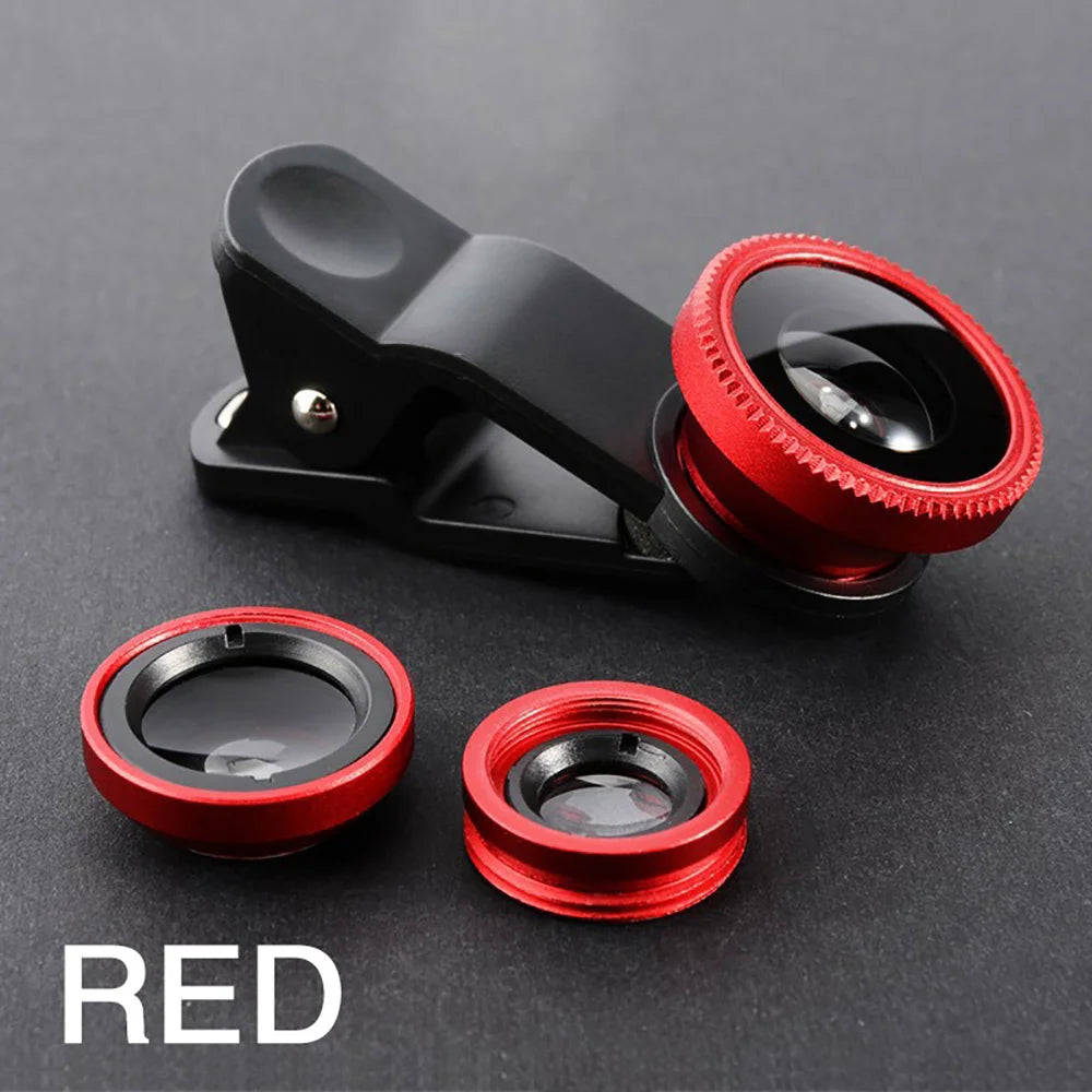 Doodad Co. Phone Camera Lens Kit — 3-in-1, Clip-On Design