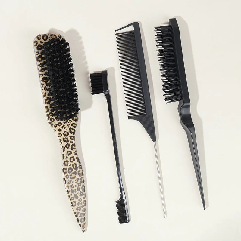 Doodad Co. Edge Control Hair Brush — Slick Back Bristles, Flyaway Control