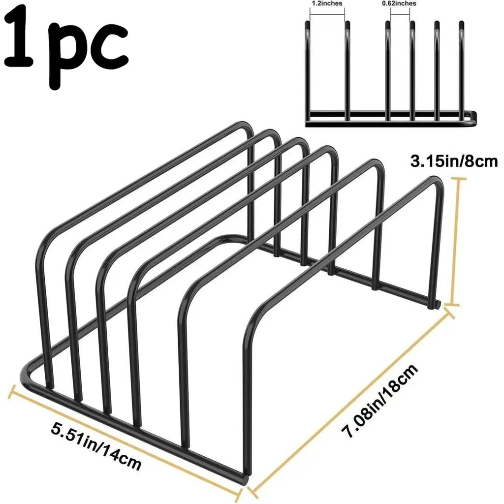 Doodad Co. Cutting Board Rack — 5-Tier, Carbon Steel Construction