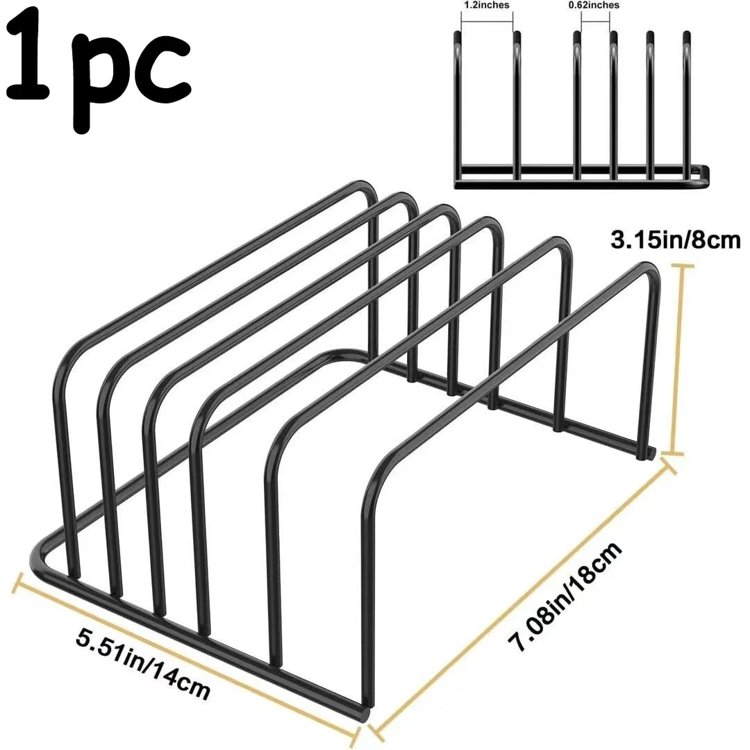 Doodad Co. Cutting Board Rack — 5-Tier, Carbon Steel Construction
