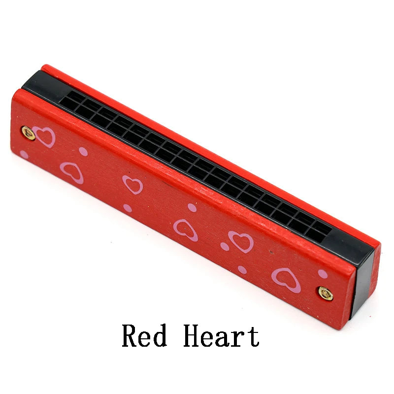 Doodad Co. Kids Wooden Harmonica — Beginner-Friendly, Musical Learning Toy