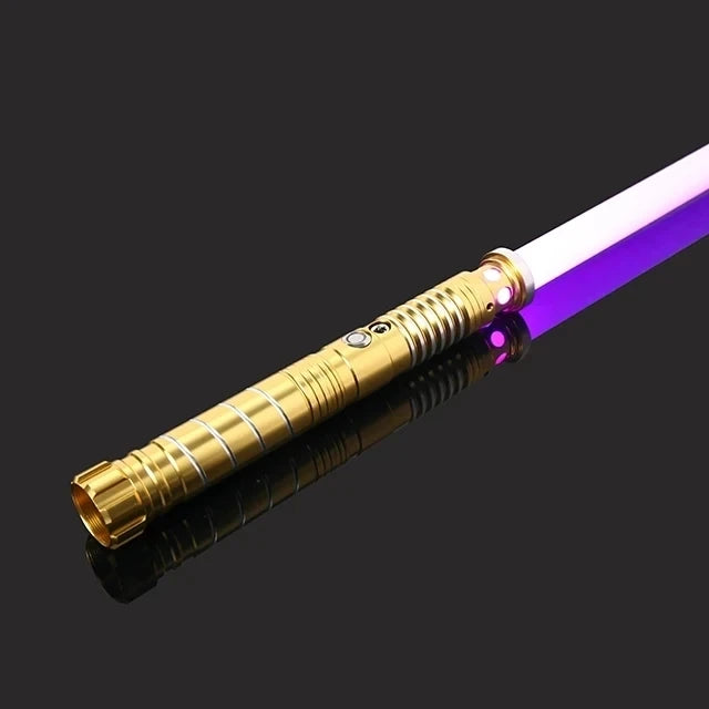 Doodad Co. LED Lightsaber Toy — RGB Color-Changing, Metal Handle