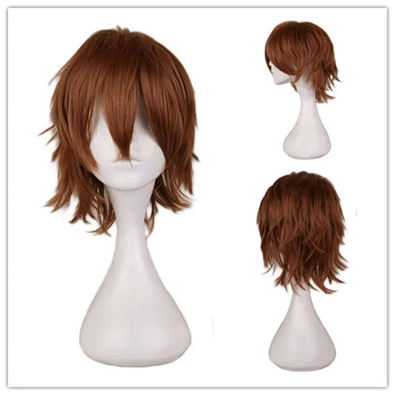 Doodad Co. Cosplay Costume Wig — Heat-Resistant Fiber, 12-Inch Anime Style