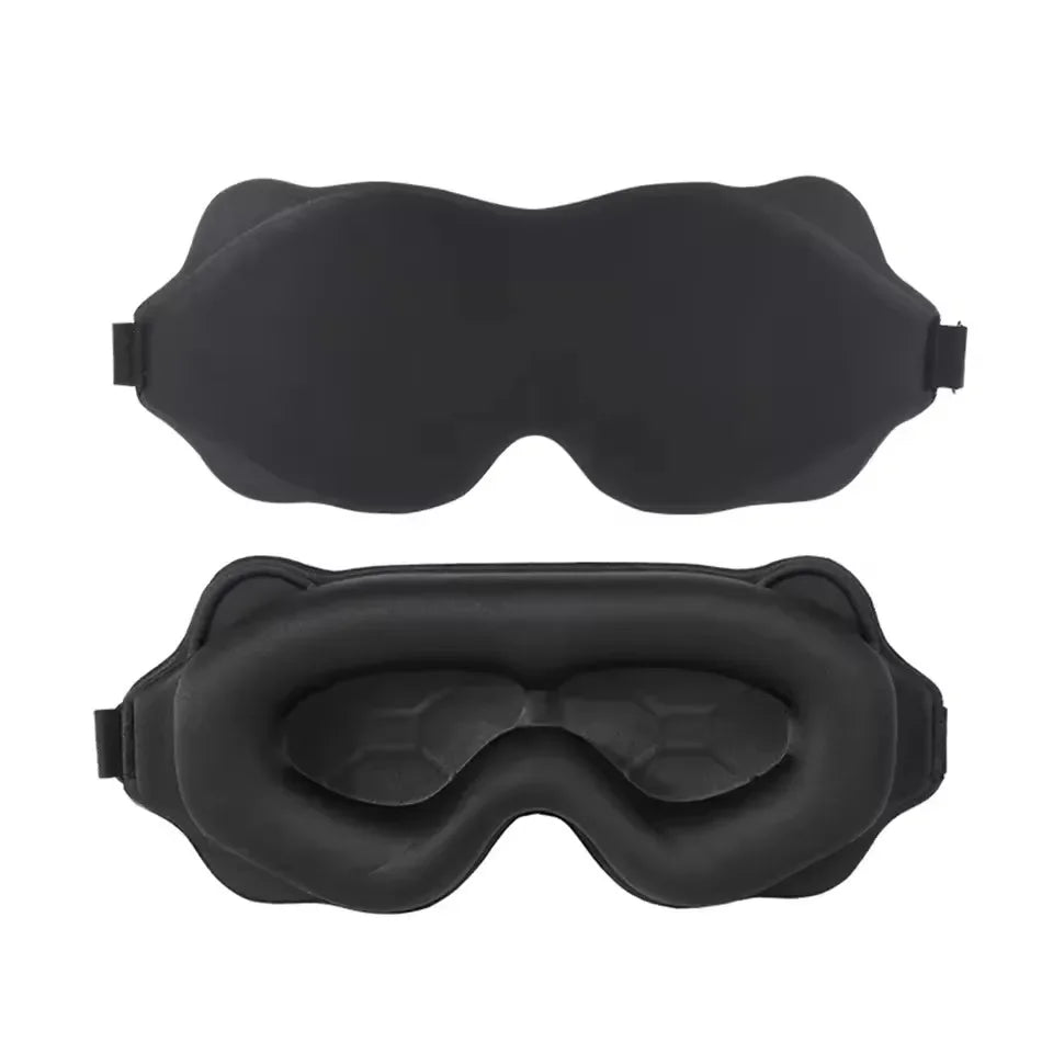 Doodad Co. 3D Contoured Sleep Mask — Blocks Light, Eye Cup Design