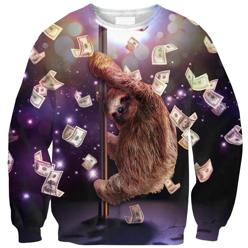 Doodad Co. Graphic Pullover Hoodie — 3D Printed Design, Loose Fit
