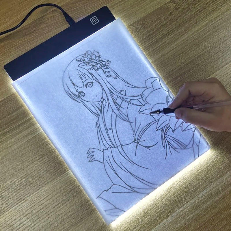 Doodad Co. LED Tracing Light Pad — 3-Level Dimmable, Drawing Board