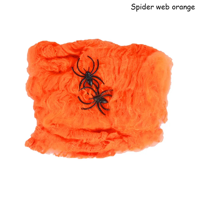Doodad Co. Stretchy Spider Web Decoration — Instant Cobweb Effect, Haunted House Ready