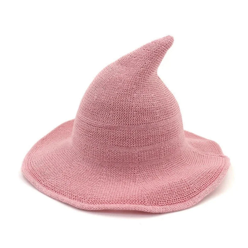 Doodad Co. Knit Witch Hat — Cozy Wool Blend, Vintage Halloween Costume Accessory