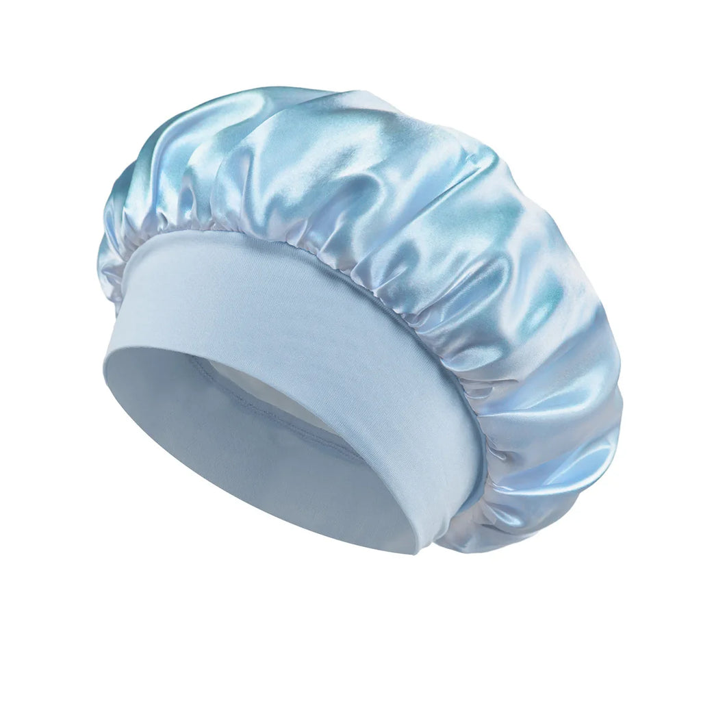 Doodad Co. Satin Sleep Bonnet — Silk-Lined, Large Fit