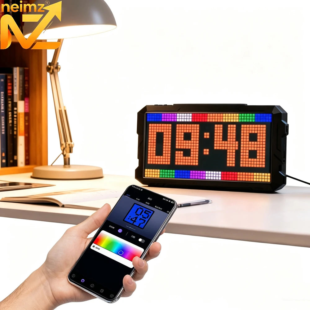 Doodad Co. Pixel Art LED Display — DIY Alarm Clock & Mood Light