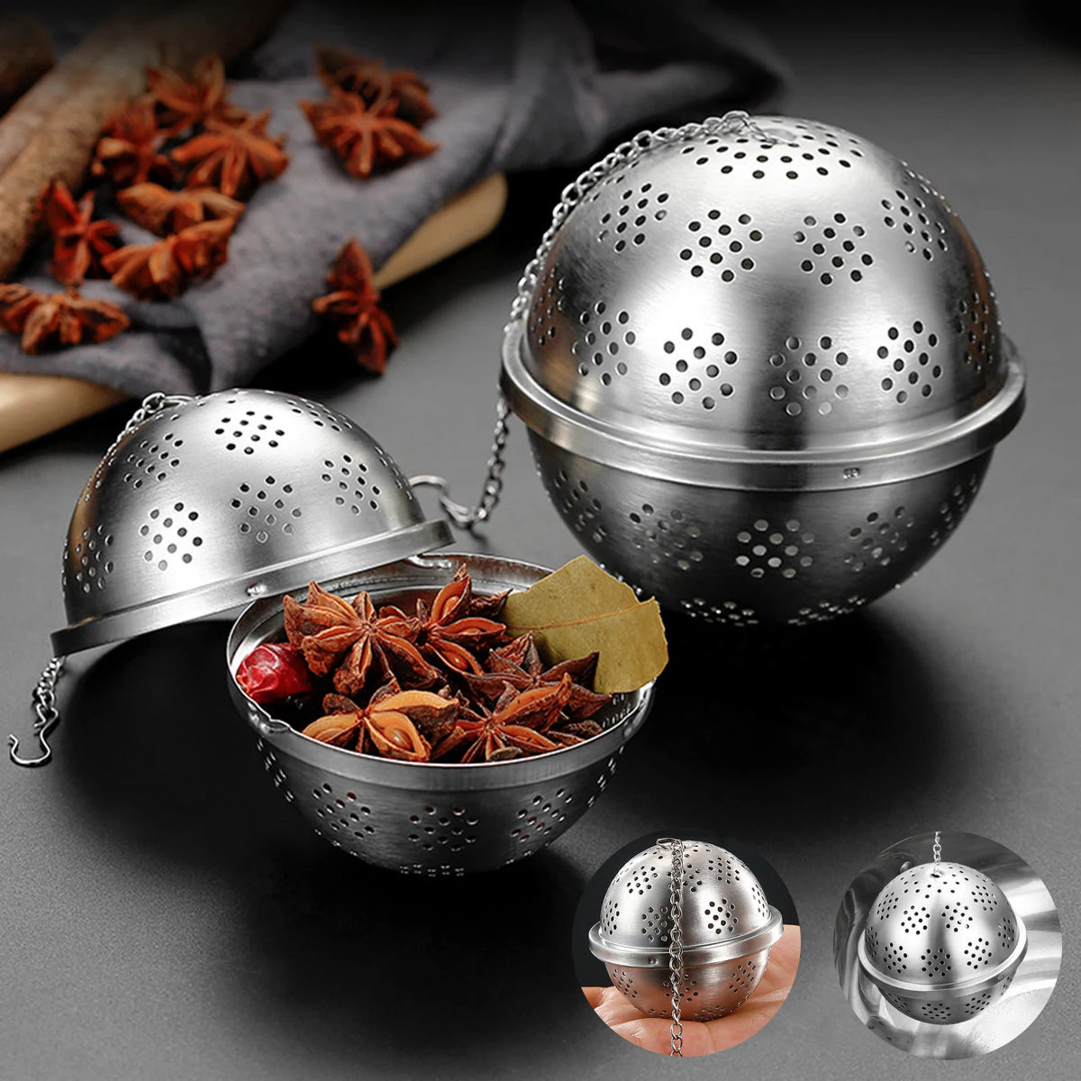 Doodad Co. Mesh Tea Infuser Ball — Stainless Steel, Multi-Use Filter